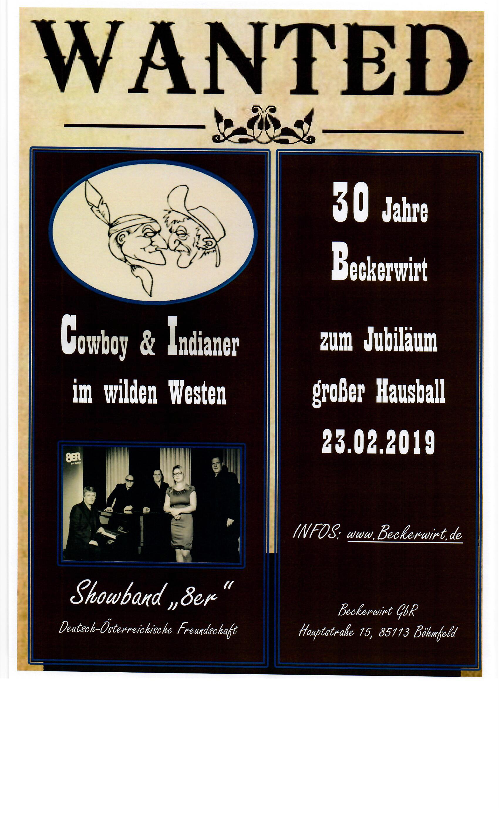 Faschingsball “Wilder Westen”